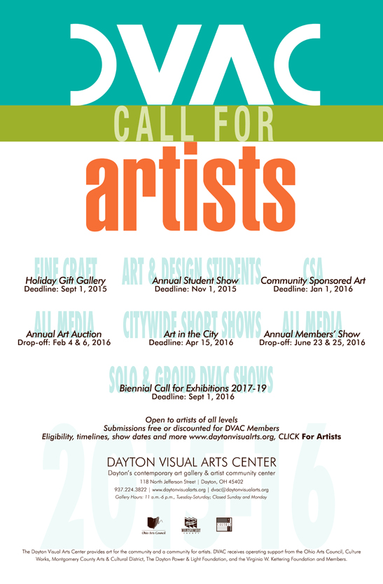 call for artists poster 11×17 The Envelope